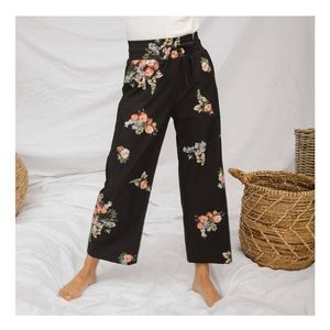 Albion Aubrey Pants in Rose Black - Size L Petite